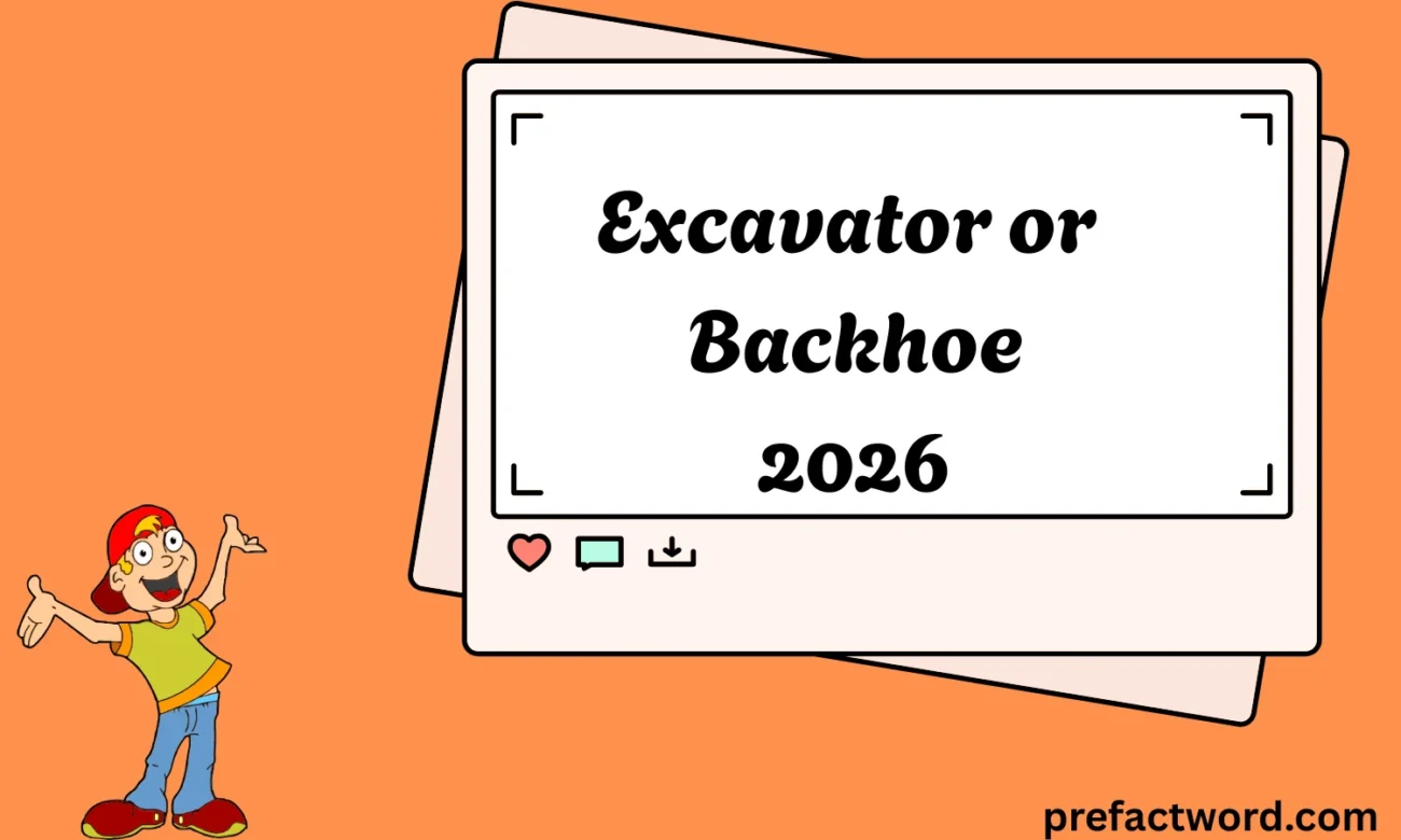 Excavator or Backhoe