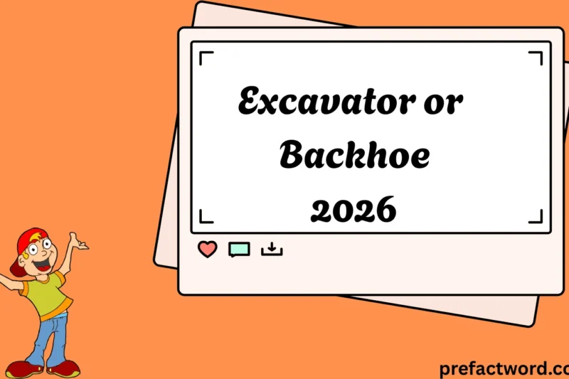 Excavator or Backhoe The Real Difference 2026