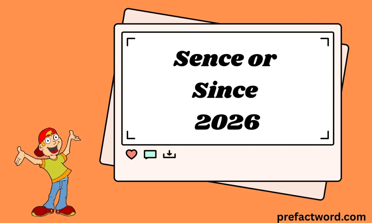Sence or Since
