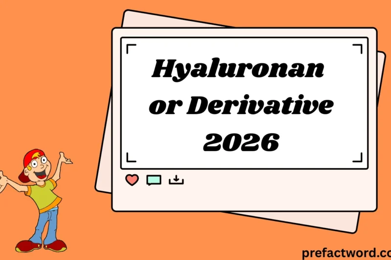 Hyaluronan or Derivative Meaning in Chat & Text 2026