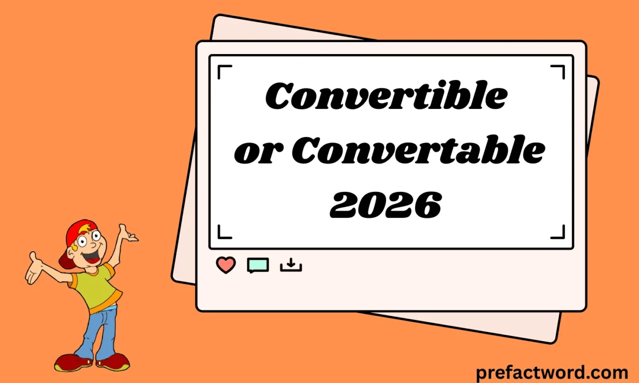 Convertible or Convertable