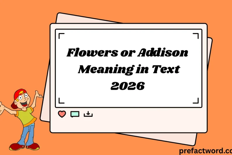 Flowers or Addison Meaning in Text 2026