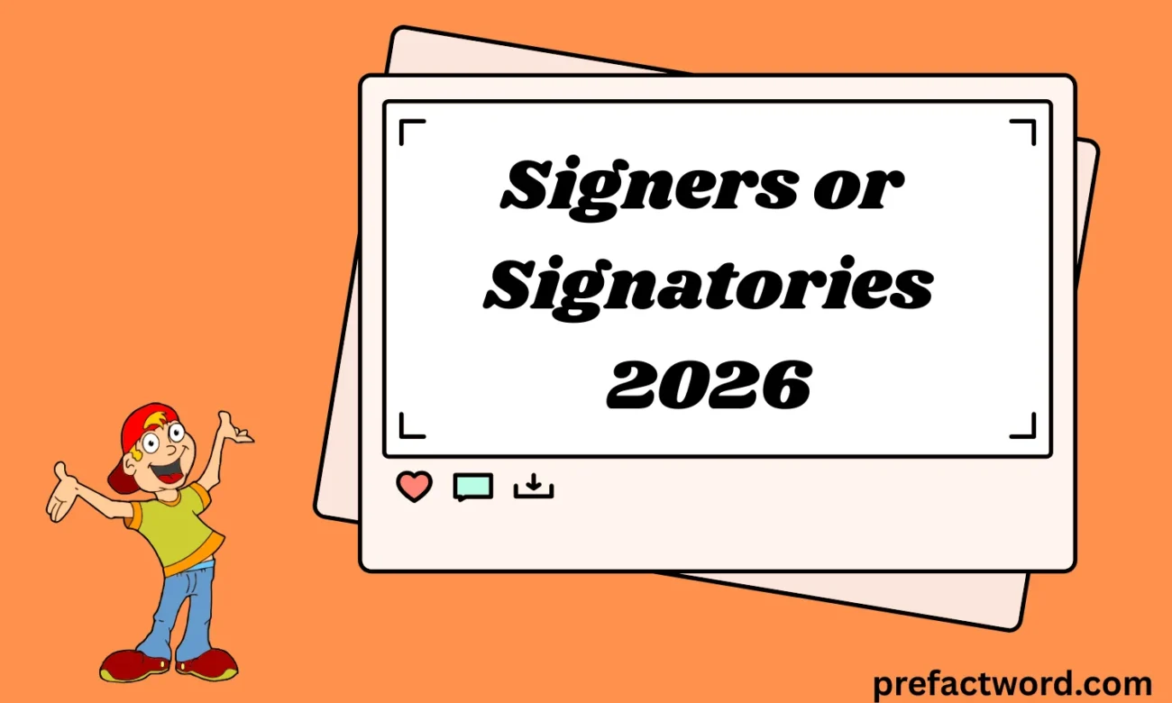 Signers or Signatories