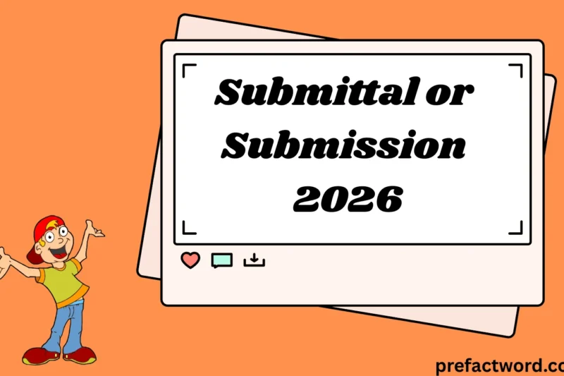 Submittal or Submission What Do They Really Mean in Texting & Writing? 2026