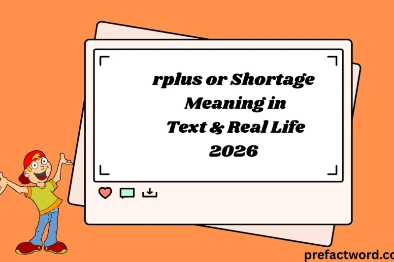 rplus or Shortage Meaning in Text & Real Life 2026