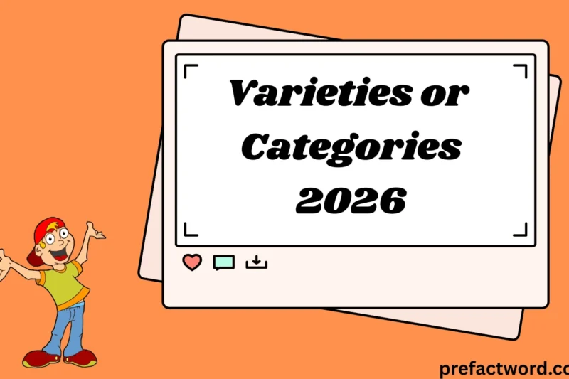 Varieties or Categories Meaning in Everyday Language 2026