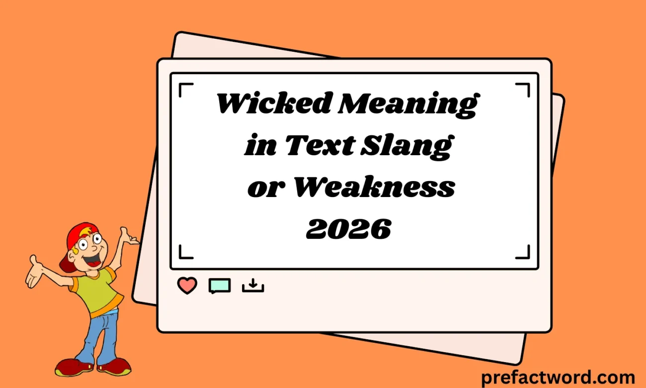 Wicked Meaning in Text Slang or Weakness