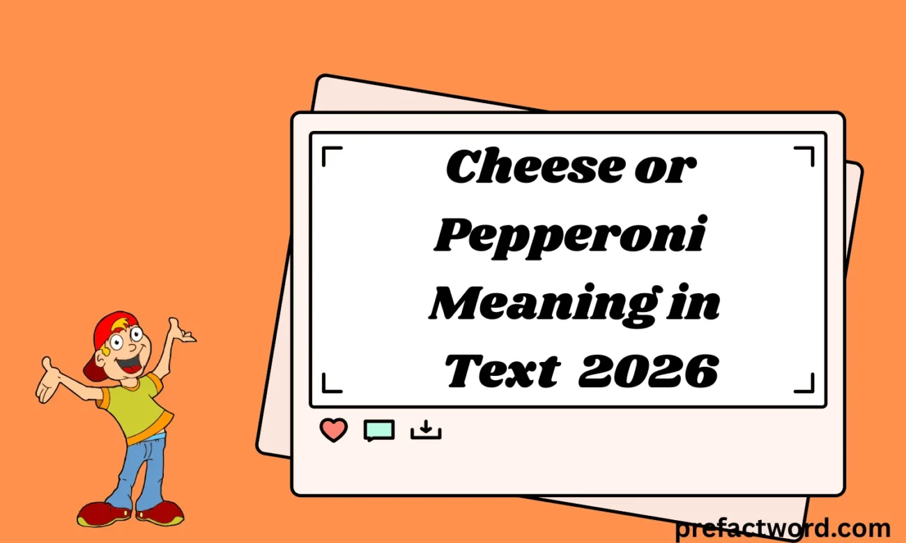 Cheese or Pepperoni Meaning in Text