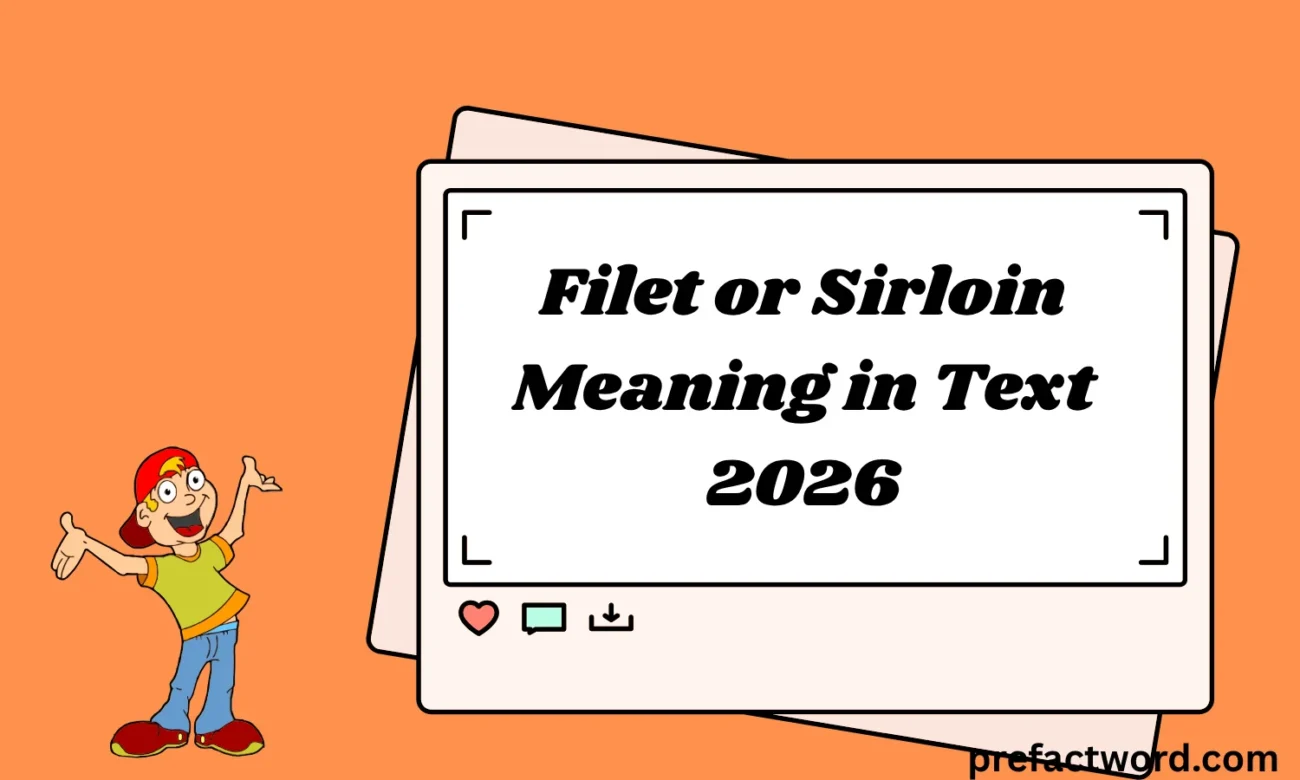 Filet or Sirloin Meaning in Text