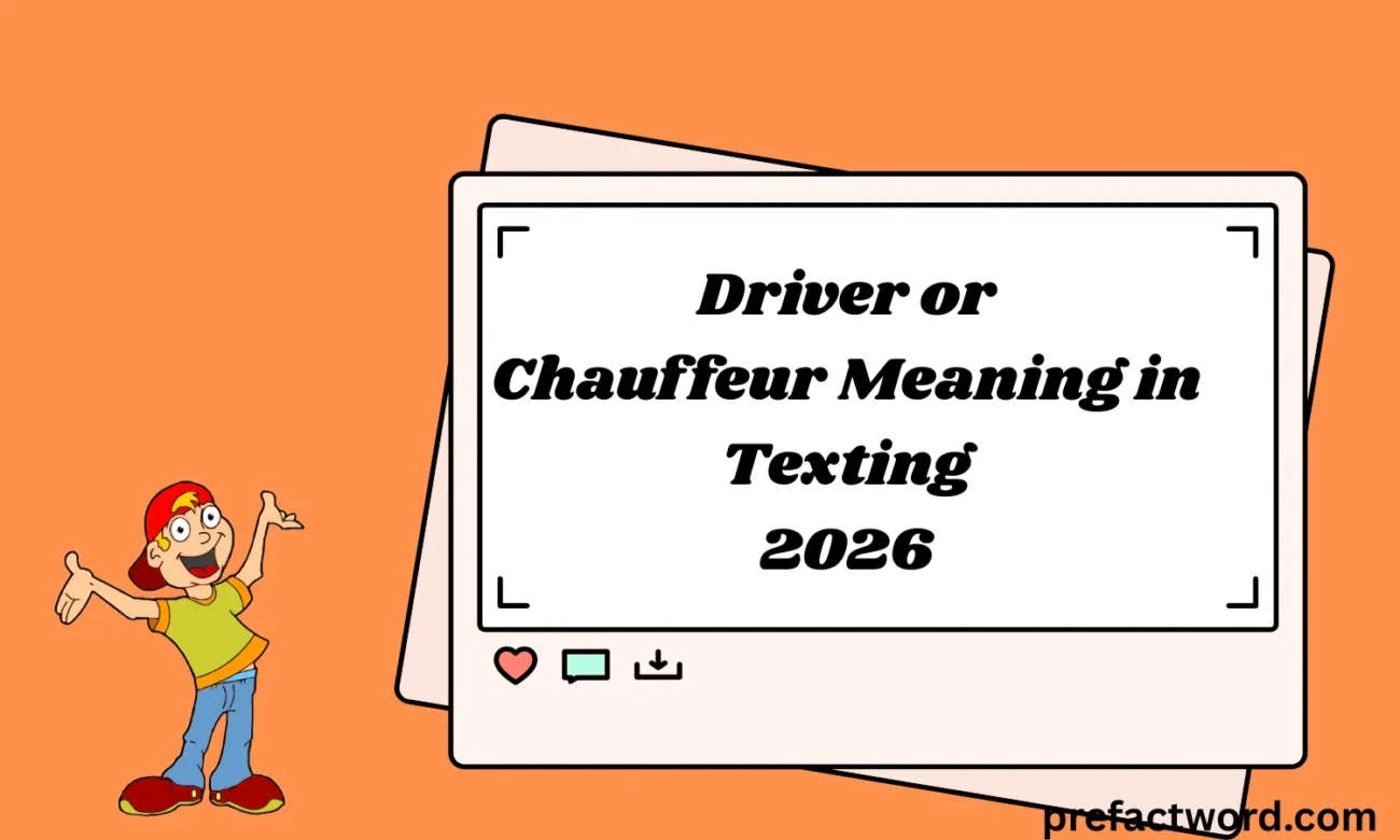 Driver or Chauffeur Meaning in Texting