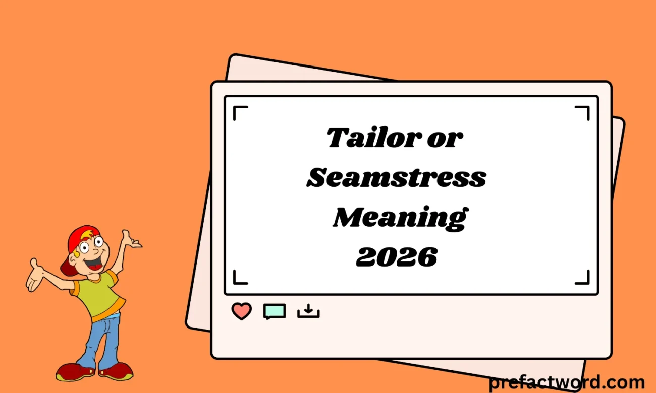 Tailor or Seamstress Meaning