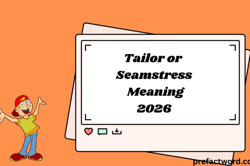 Tailor or Seamstress Meaning Explained in Simple Terms 2026