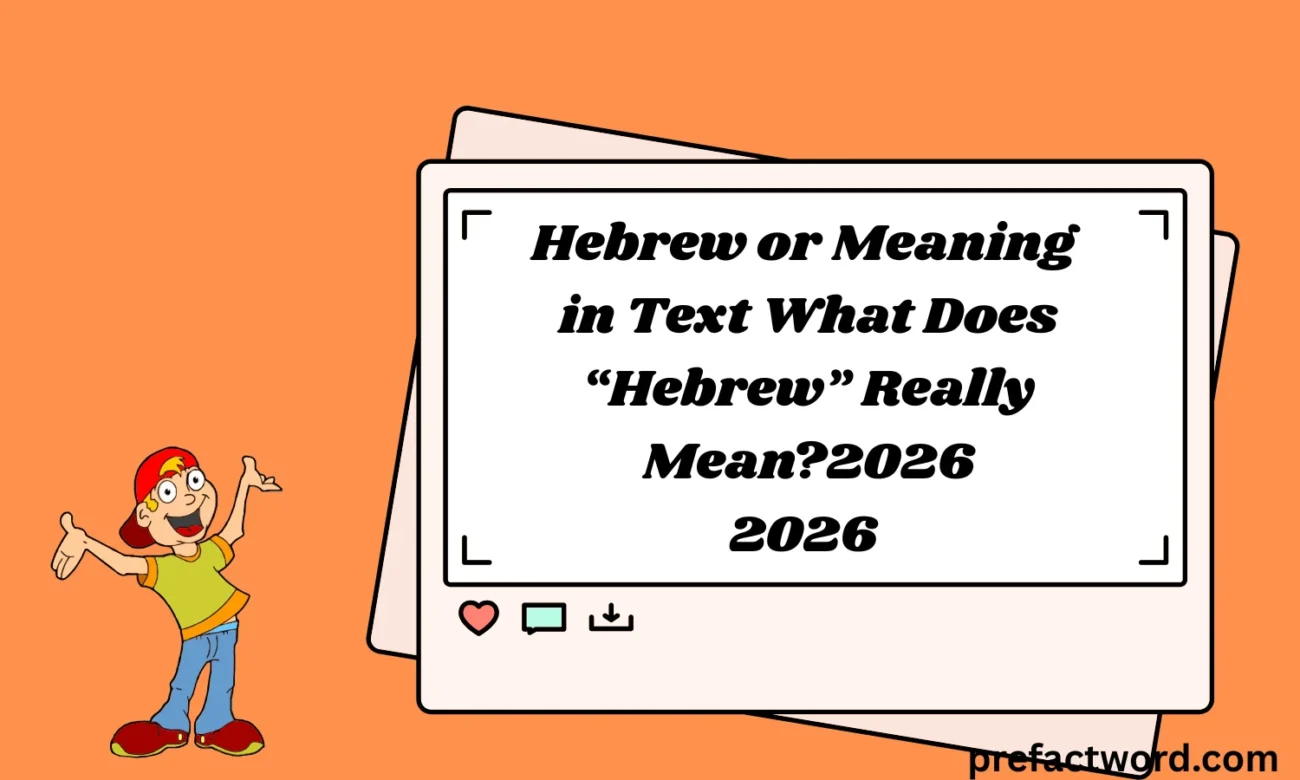 Hebrew or Meaning in Text What Does “Hebrew” Really Mean?