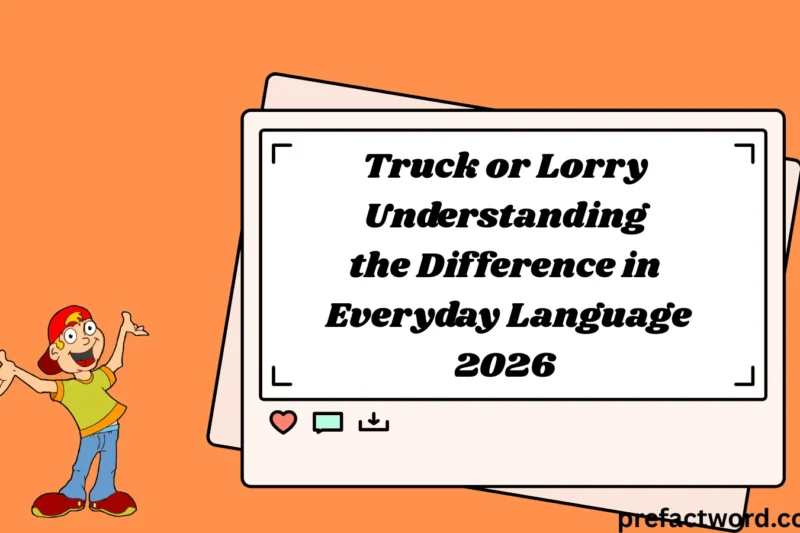 Truck or Lorry Understanding the Difference in Everyday Language 2026
