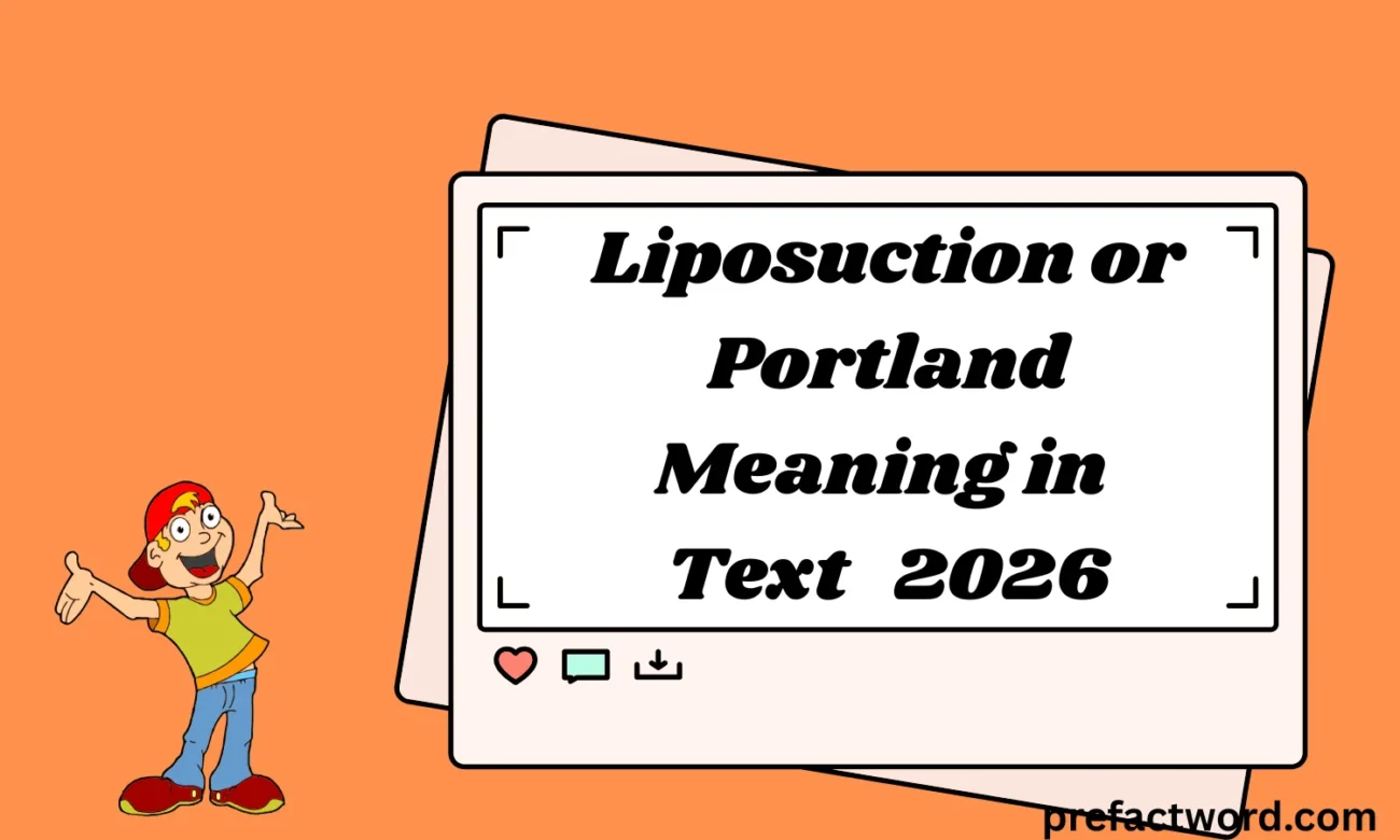 Liposuction or Portland Meaning in Text