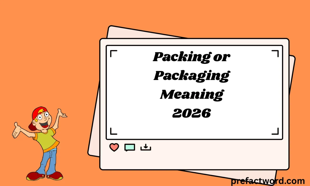 Packing or Packaging Meaning
