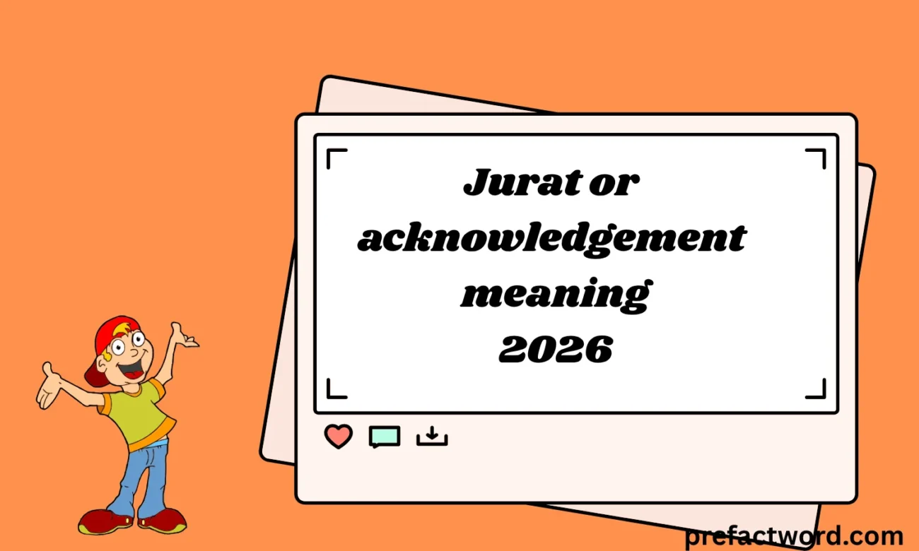 Jurat or acknowledgement meaning