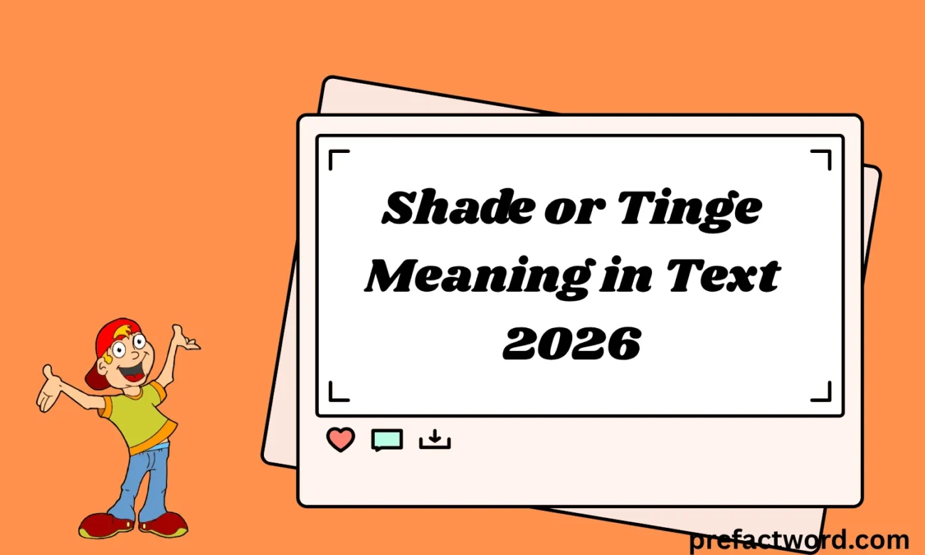 Shade or Tinge Meaning in Text
