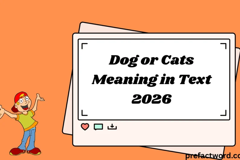Dog or Cats Meaning in Text