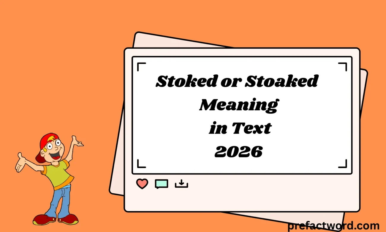 Stoked or Stoaked Meaning in Text