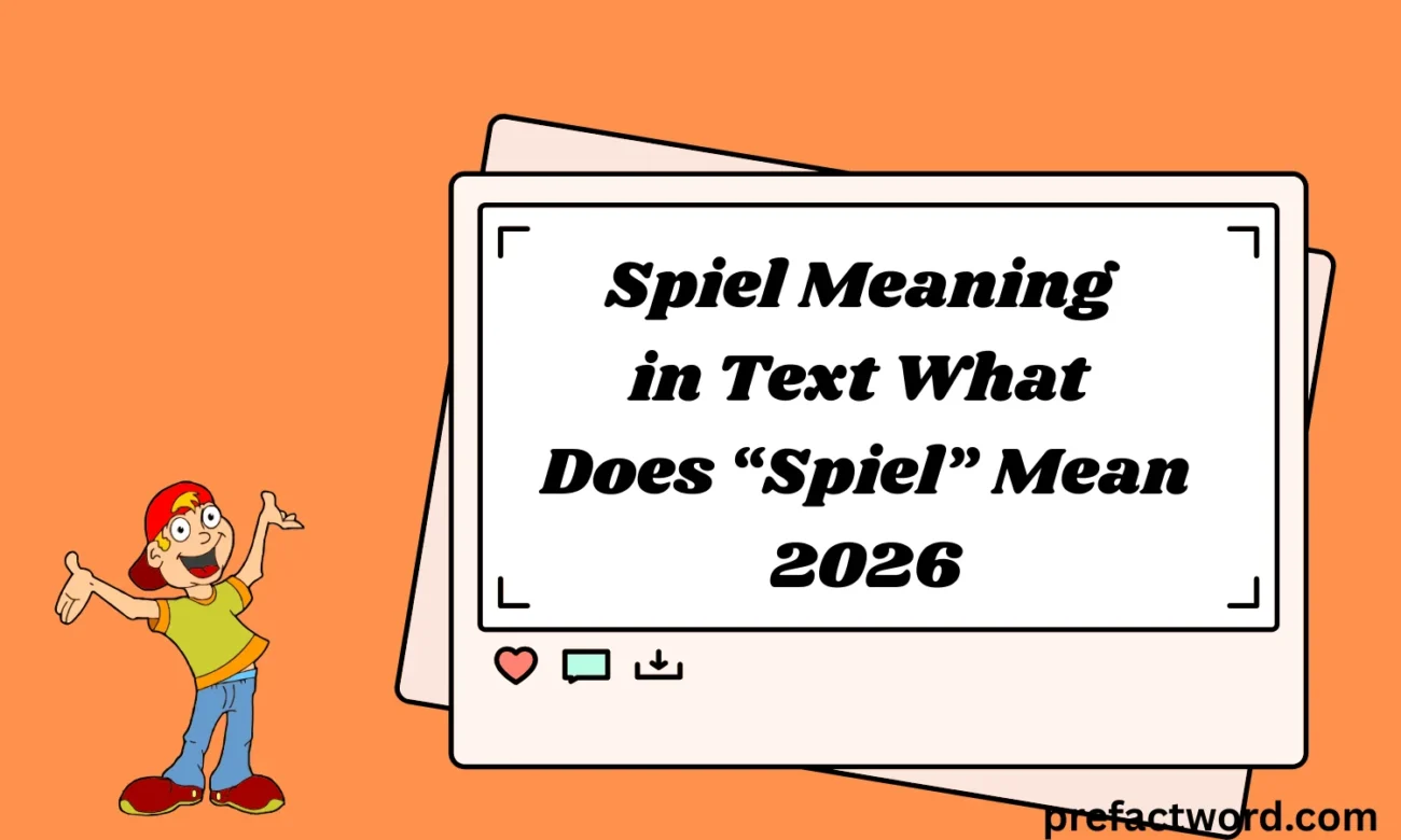 Spiel Meaning in Text What Does “Spiel” Mean