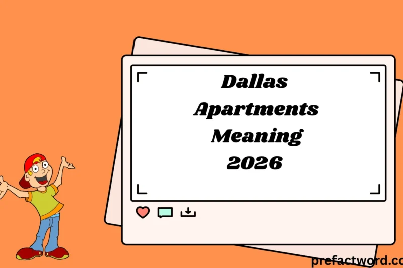 Dallas Apartments Meaning Use and Everyday Conversations 2026
