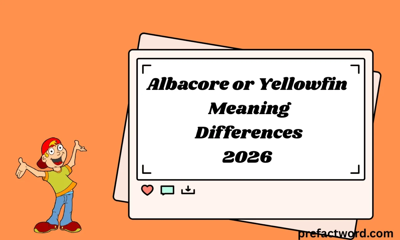 Albacore or Yellowfin Meaning Differences