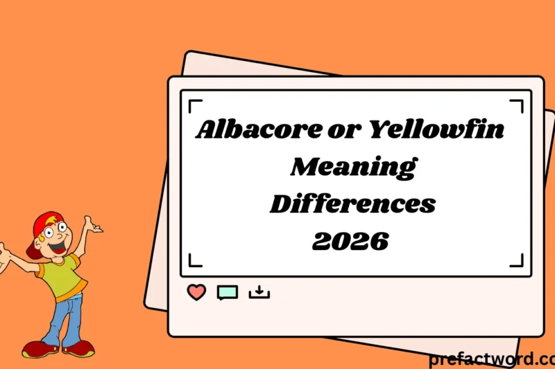 Albacore or Yellowfin Meaning Differences and Usage Explained 2026