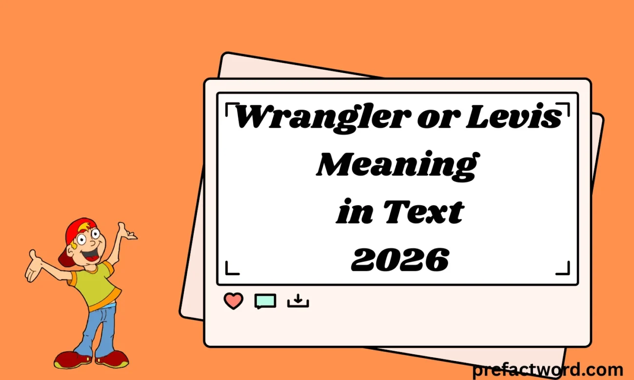 Wrangler or Levis Meaning in Text