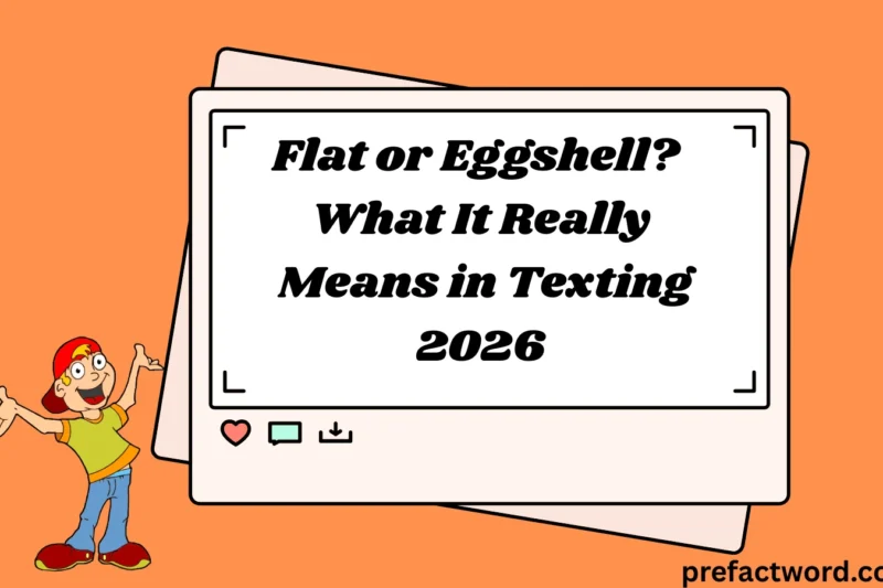 Flat or Eggshell? What It Really Means in Texting 2026