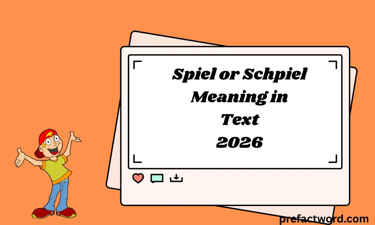 Spiel or Schpiel Meaning in Text
