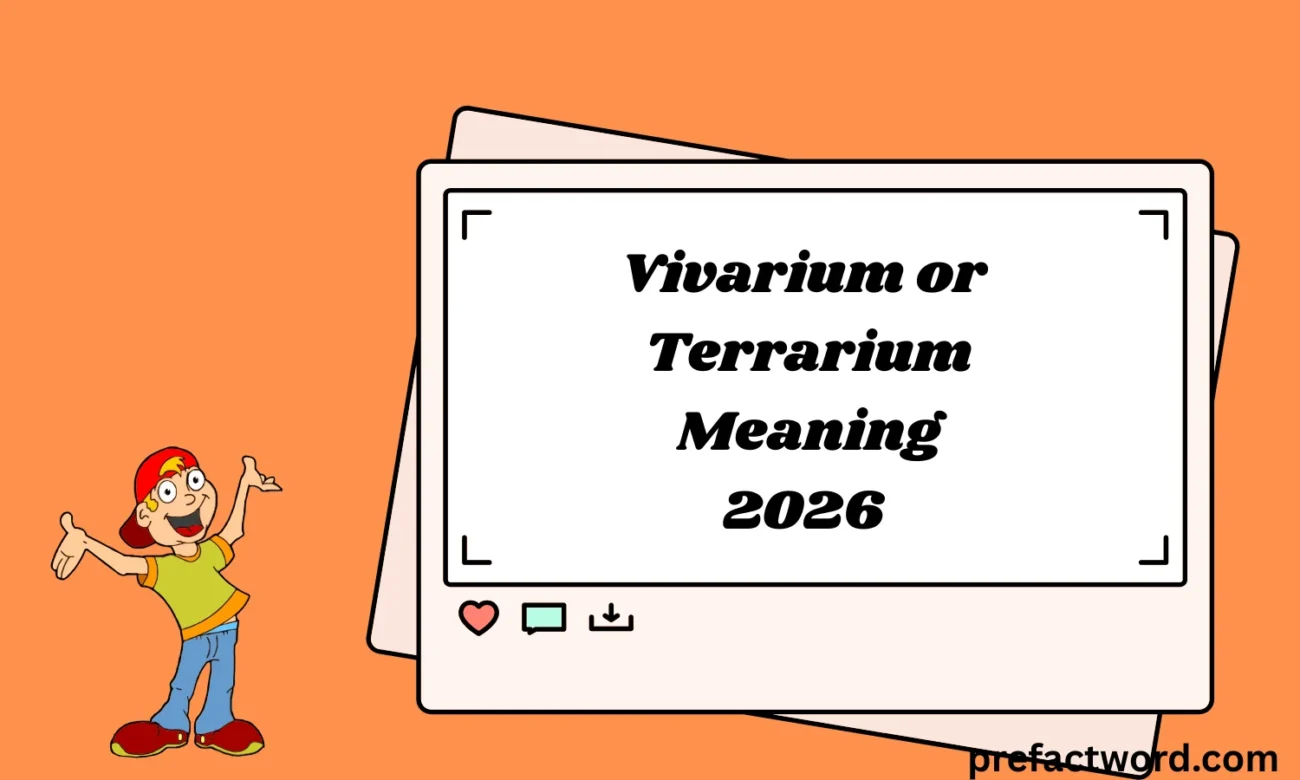Vivarium or Terrarium Meaning