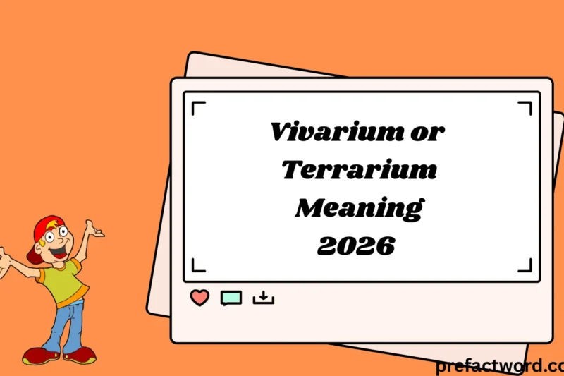 Vivarium or Terrarium Meaning Explained in Simple Terms 2026